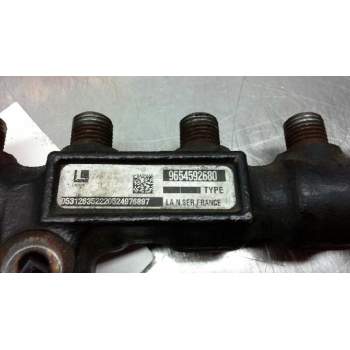 Recambio de rampa inyectora para citroën c3 hdi 92 exclusive referencia OEM IAM 9654592680  