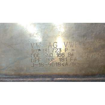 Recambio de filtro de particulas para volkswagen golf vi (5k1) 2.0 tdi referencia OEM IAM 1K0131723P  