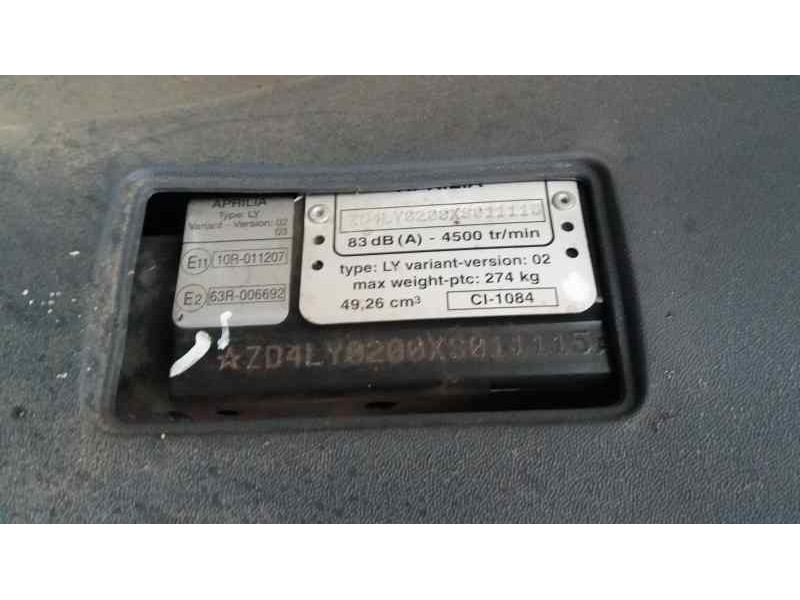 aprilia sr 50 del año 1999