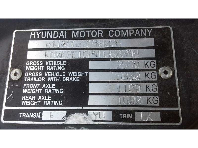 mitsubishi galloper (hyundai) del año 2000