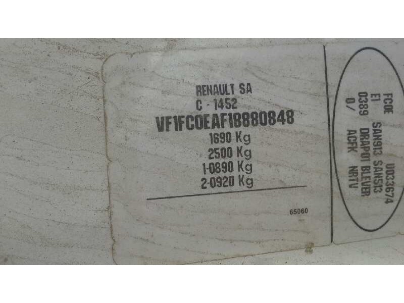 renault kangoo (f/kc0) del año 1998