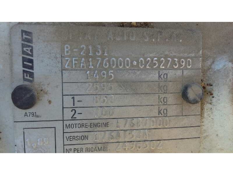 fiat punto berlina (176) del año 1997