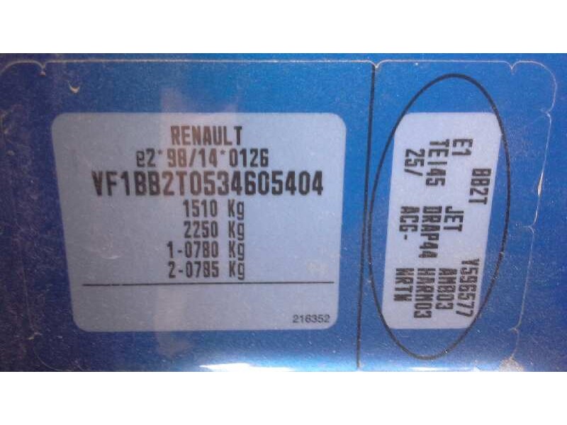 renault clio ii fase ii (b/cb0) del año 2005