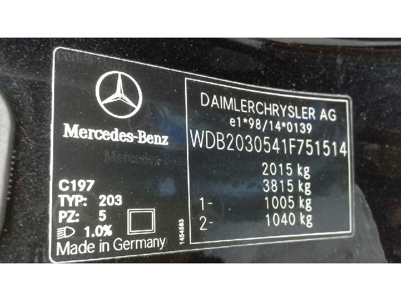 mercedes clase c (w203) berlina del año 2005