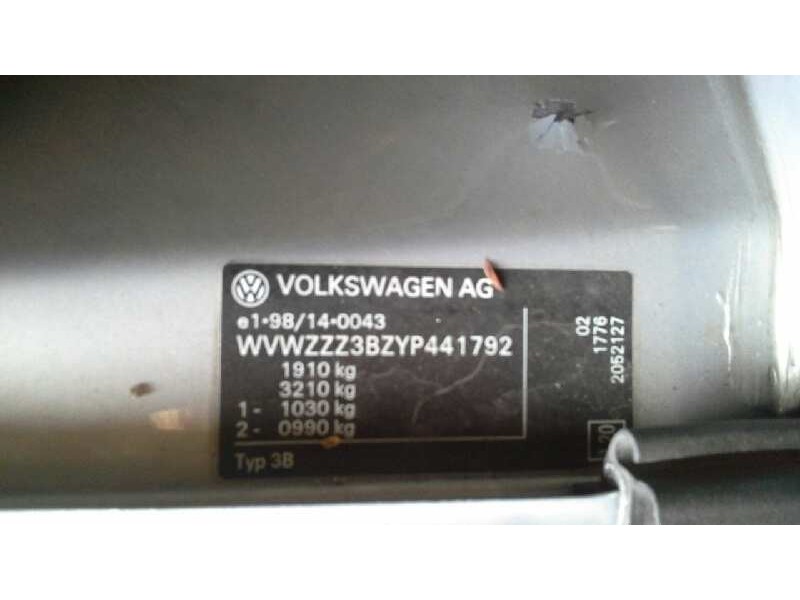 volkswagen passat berlina (3b2) del año 2000