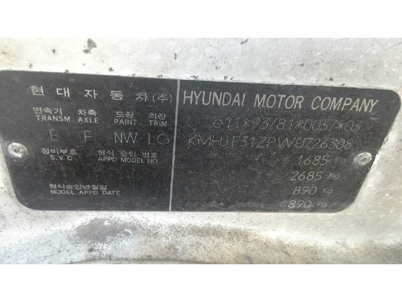 hyundai lantra berlina (rd) del año 1999