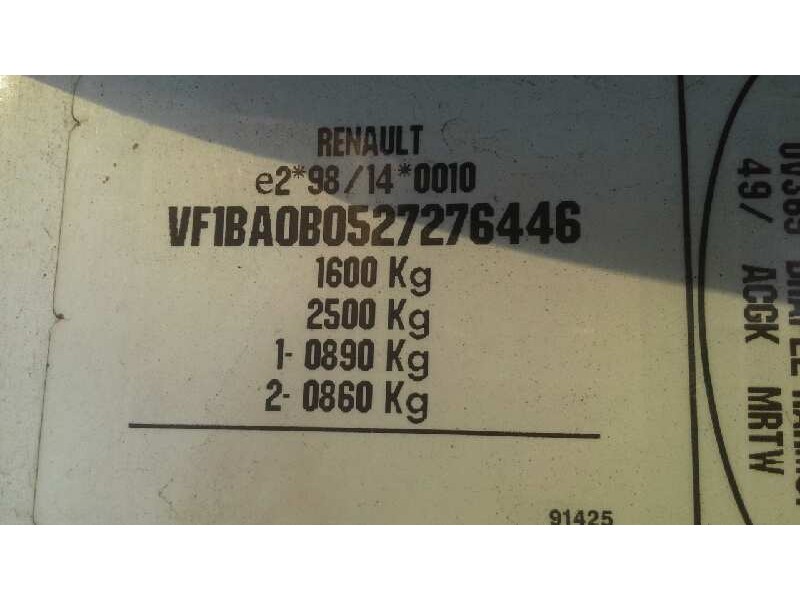 renault megane i fase 2 berlina (ba0) del año 2002