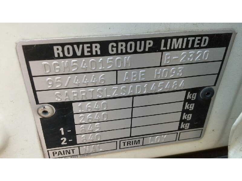 mg rover serie 400 (rt) del año 1997