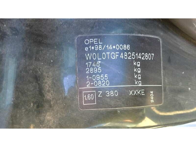 opel astra g berlina del año 2002