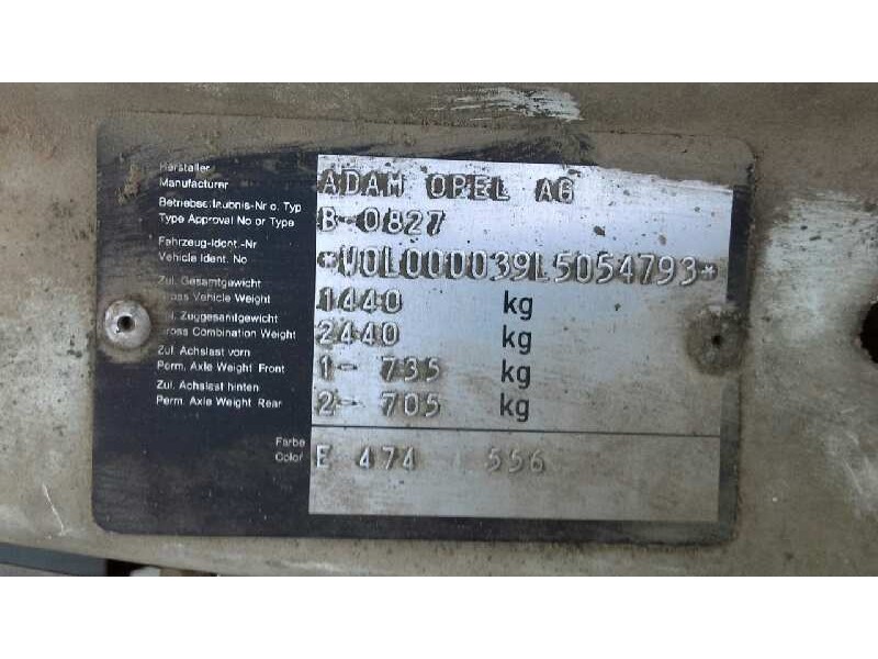 opel kadett e del año 1989