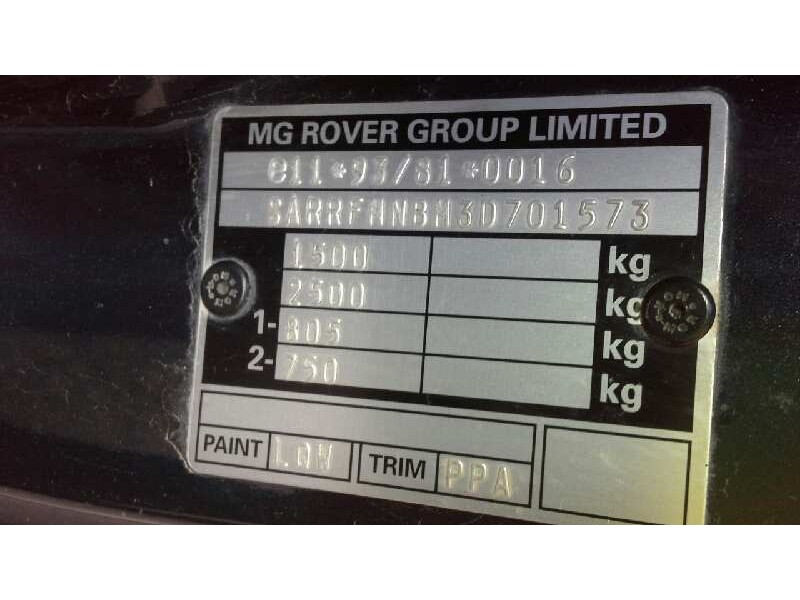 mg rover serie 25 (rf) del año 2003