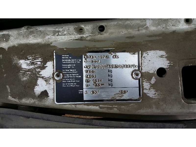 opel kadett e del año 1987