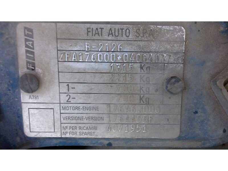 fiat punto berl. (176) del año 1995