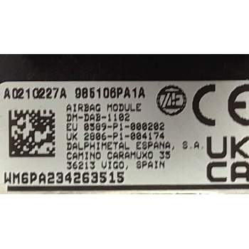 Recambio de airbag cortina delantero izquierdo para nissan juke (f15) 1.6 referencia OEM IAM 985106PA1A  