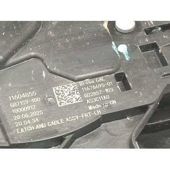 Recambio de cerradura puerta delantera izquierda para mg (saic) mg hs (as3a) referencia OEM IAM 11604855  