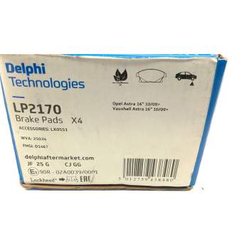 Recambio de pastillas freno delanteras para opel astra h (a04) 1.9 cdti (l48) referencia OEM IAM LP2170  