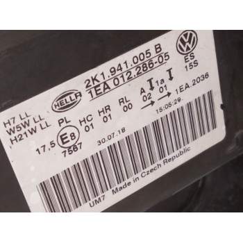 Recambio de faro izquierdo para volkswagen caddy ka/kb (2c) referencia OEM IAM 2K1941005B  