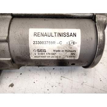 Recambio de motor arranque para dacia duster (hm_) 1.5 dci 115 (hmad) referencia OEM IAM 233003759R  