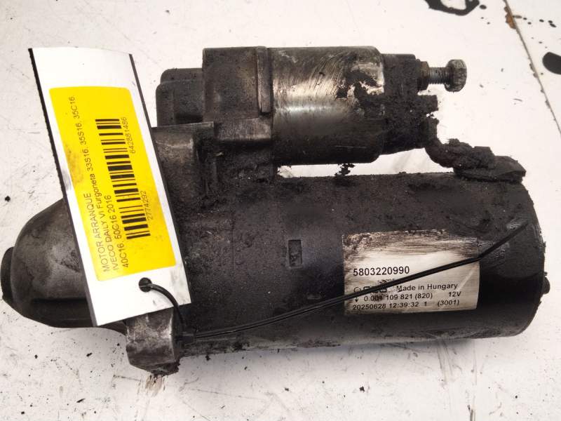 Recambio de motor arranque para iveco daily vi furgoneta 33s16, 35s16, 35c16, 40c16, 50c16 referencia OEM IAM 5803220990  