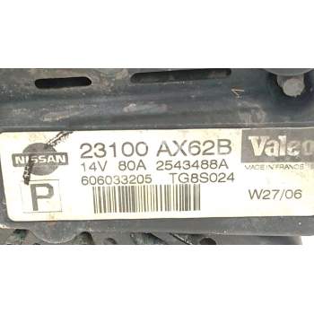Recambio de alternador para nissan micra iii (k12) 1.2 16v referencia OEM IAM   