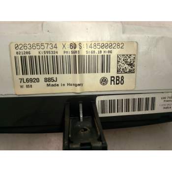 Recambio de cuadro instrumentos para volkswagen touareg (7la, 7l6, 7l7) 2.5 r5 tdi referencia OEM IAM 7L6920885J  