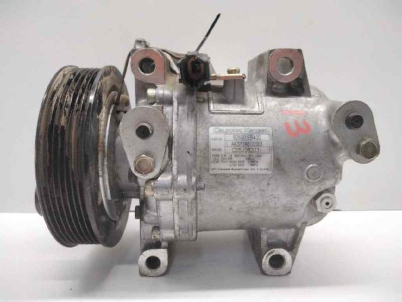 Recambio de compresor aire acondicionado para nissan navara pick-up (d40m) 2.5 dci diesel cat referencia OEM IAM 92600EB400  100