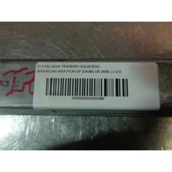 Recambio de elevalunas trasero izquierdo para nissan navara pick-up (d40m) 2.5 dci diesel cat referencia OEM IAM   100061