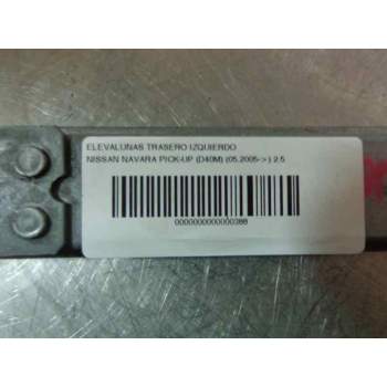 Recambio de elevalunas trasero izquierdo para nissan navara pick-up (d40m) 2.5 dci diesel cat referencia OEM IAM   100061
