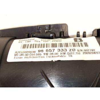 Recambio de pantalla multifuncion para peugeot 3008 i monospace (0u_) 1.6 hdi referencia OEM IAM 96657333  