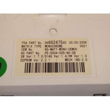 Recambio de cuadro instrumentos para peugeot 3008 i monospace (0u_) 1.6 hdi referencia OEM IAM 9666276380  