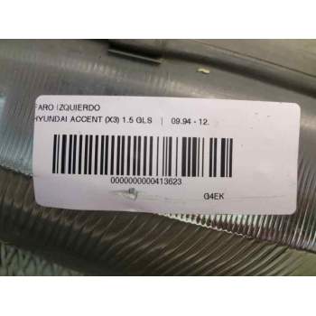 Recambio de faro izquierdo para hyundai accent (x3) 1.5 gls referencia OEM IAM   