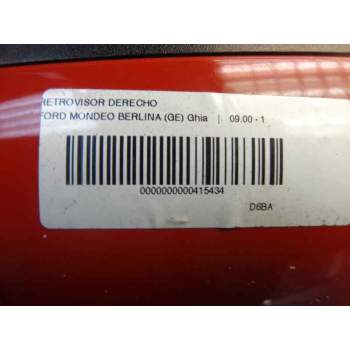 Recambio de retrovisor derecho para ford mondeo berlina (ge) ghia referencia OEM IAM 1232184  