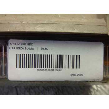 Recambio de faro izquierdo para seat ibiza spezial referencia OEM IAM SE021930009F  