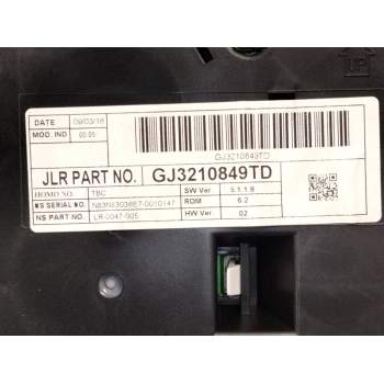 Recambio de cuadro instrumentos para land rover range rover evoque (l538) 2.0 d referencia OEM IAM GJ3210849TD  
