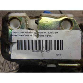 Recambio de cerradura puerta delantera izquierda para mg serie 45 (rt) classic (5-ptas.) referencia OEM IAM FUB102750  