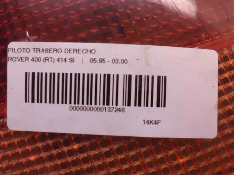 Recambio de piloto trasero derecho para mg rover serie 400 (rt) 1.4 16v cat referencia OEM IAM   