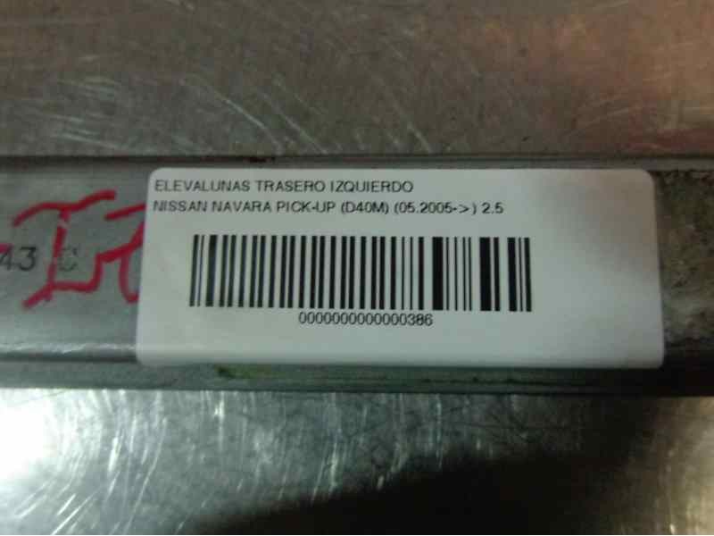 Recambio de elevalunas trasero izquierdo para nissan navara pick-up (d40m) 2.5 dci diesel cat referencia OEM IAM   100061