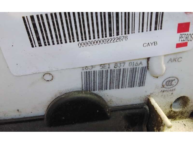 Recambio de cerradura puerta delantera derecha para skoda spaceback (5h) active referencia OEM IAM 5E1837016A  