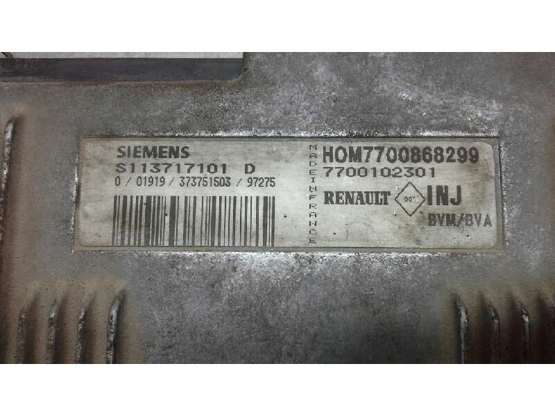 Recambio de centralita motor uce para renault megane i berlina hatchback (ba0) 2.0 alize referencia OEM IAM S113717101 245 