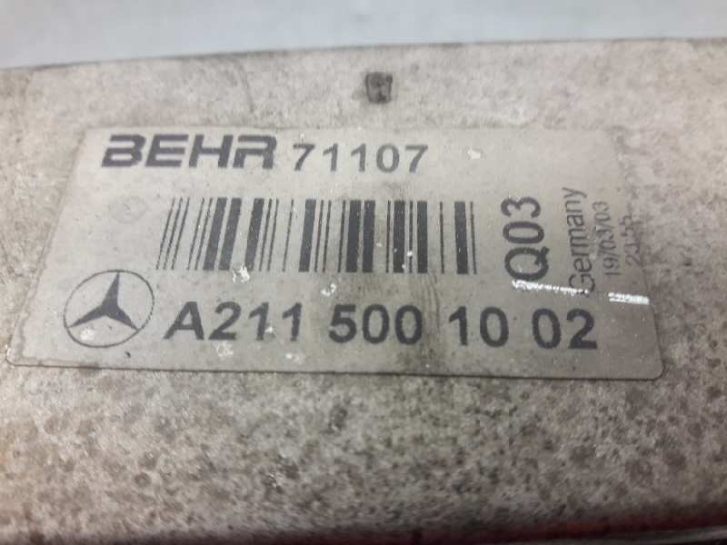 Recambio de intercooler para mercedes clase e (w211) berlina e 220 cdi (211.006) referencia OEM IAM A2115001002 71107 