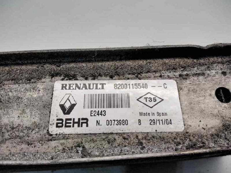 Recambio de intercooler para renault scenic ii confort expression referencia OEM IAM 8200115540  