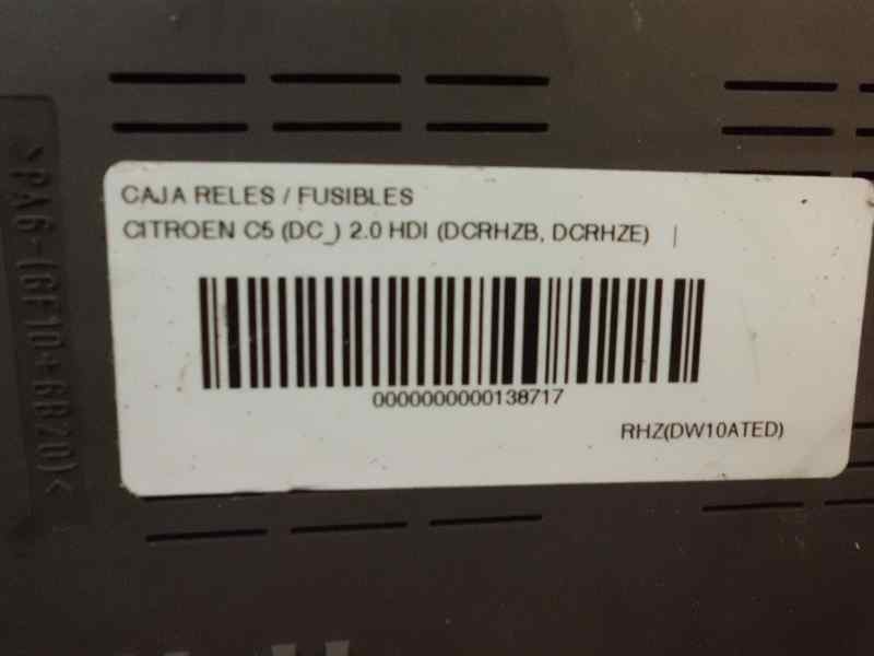 Recambio de caja fusibles para citroen c5 berlina 2.0 hdi referencia OEM IAM 96432419  
