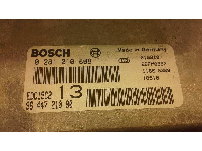 Recambio de centralita motor uce para citroen c5 berlina 2.0 hdi sx referencia OEM IAM 0281010808 336 