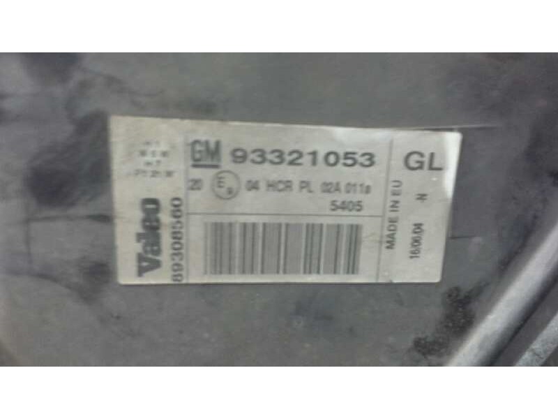Recambio de faro derecho para opel meriva 1.6 cat (z 16 se / l55) referencia OEM IAM   
