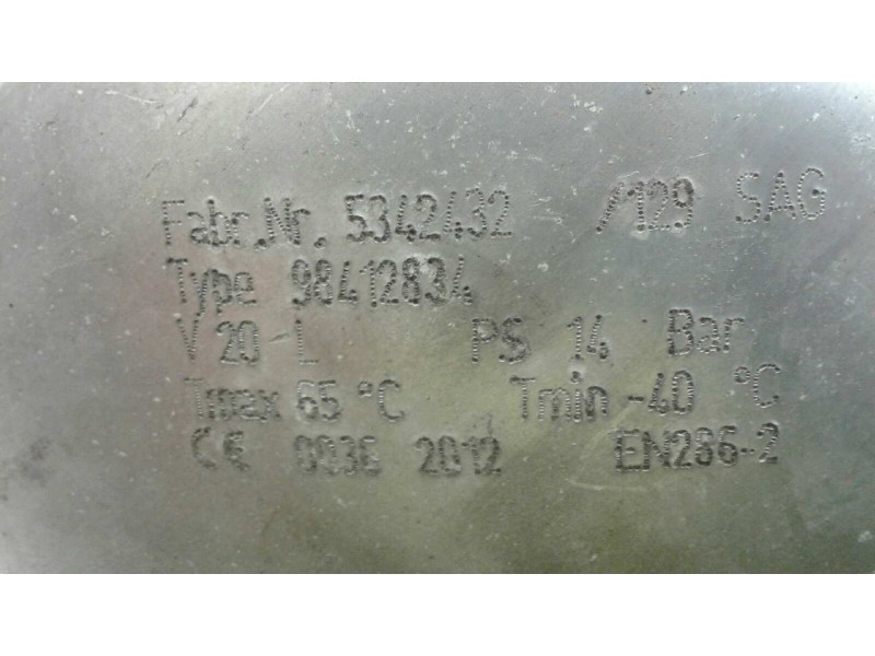 Recambio de calderín para iveco stralis 450 referencia OEM IAM 98412834 5342432 