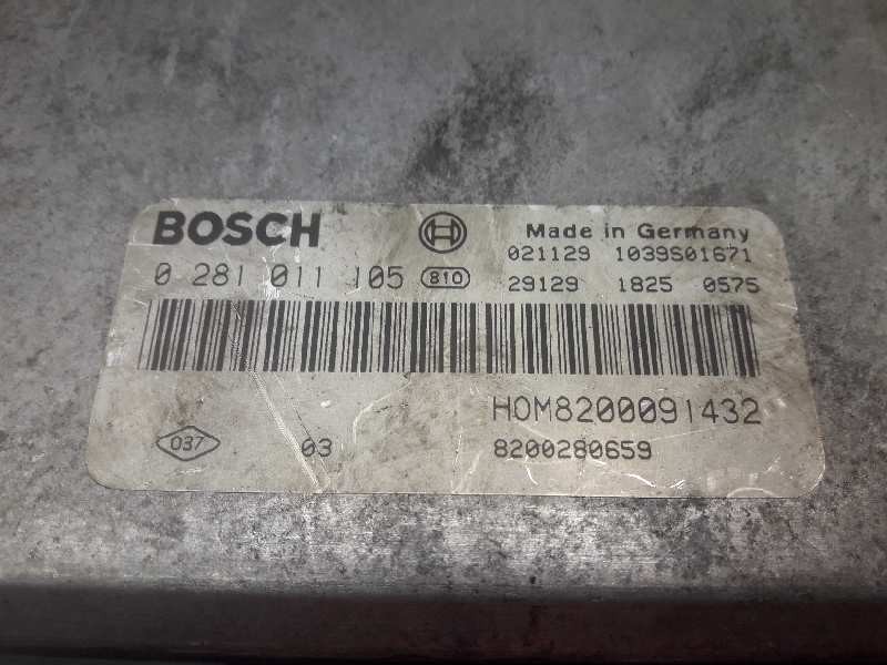 Recambio de centralita motor uce para opel movano 2.5 dti cat (g9u-a720 / lj9) referencia OEM IAM 0281011105 8200280659 101384