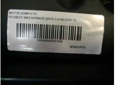 Recambio de motor completo para peugeot 206 berlina 1.4 hdi referencia OEM IAM 8HX   2