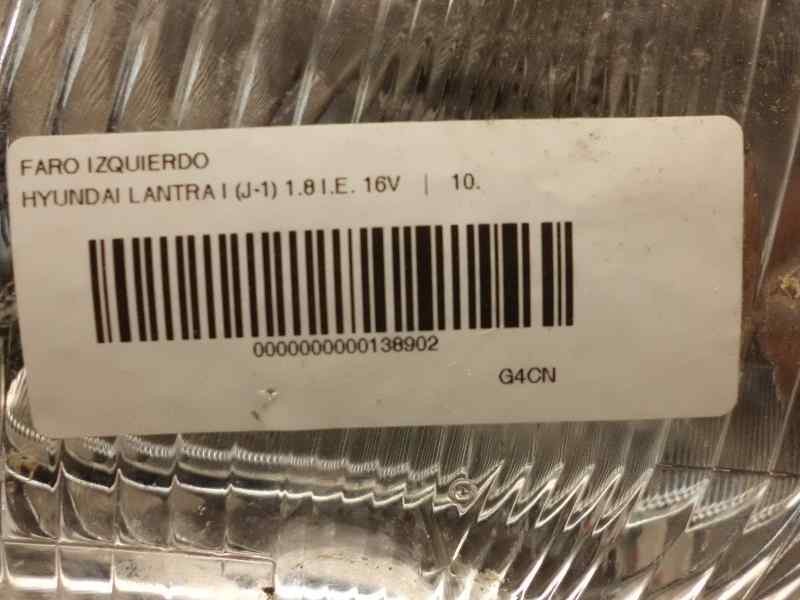 Recambio de faro izquierdo para hyundai lantra (j1) 1.8 16v cat referencia OEM IAM   