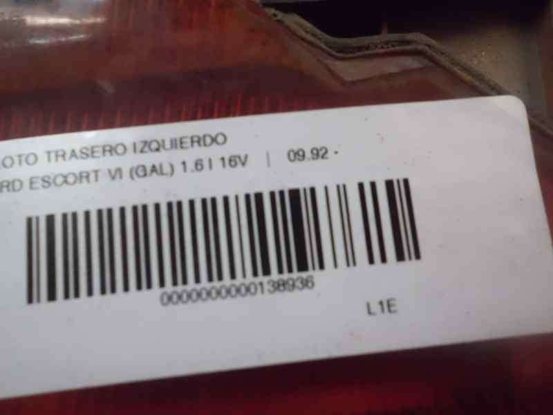 Recambio de piloto trasero izquierdo para ford escort berlina/turnier 1.6 16v cat referencia OEM IAM   
