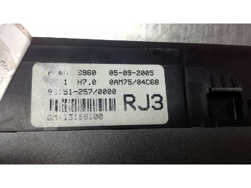 Recambio de mando calefaccion / aire acondicionado para opel zafira b enjoy referencia OEM IAM RJ3  